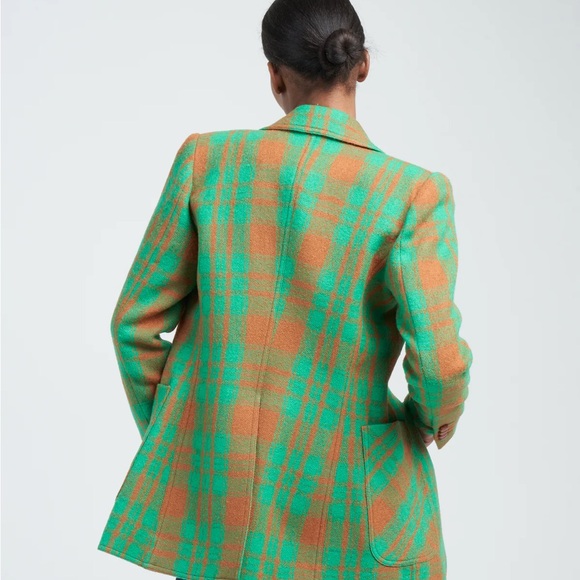 Smythe Patch Pocket Birkin Plaid Women's Blazer- size 14 - Picture 8 of 12